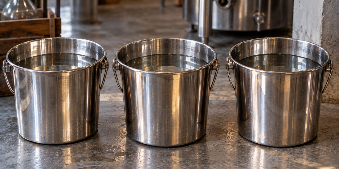 Coupes de distillation et sélection du cœur de chauffe dans un alambic en cuivre artisanal.