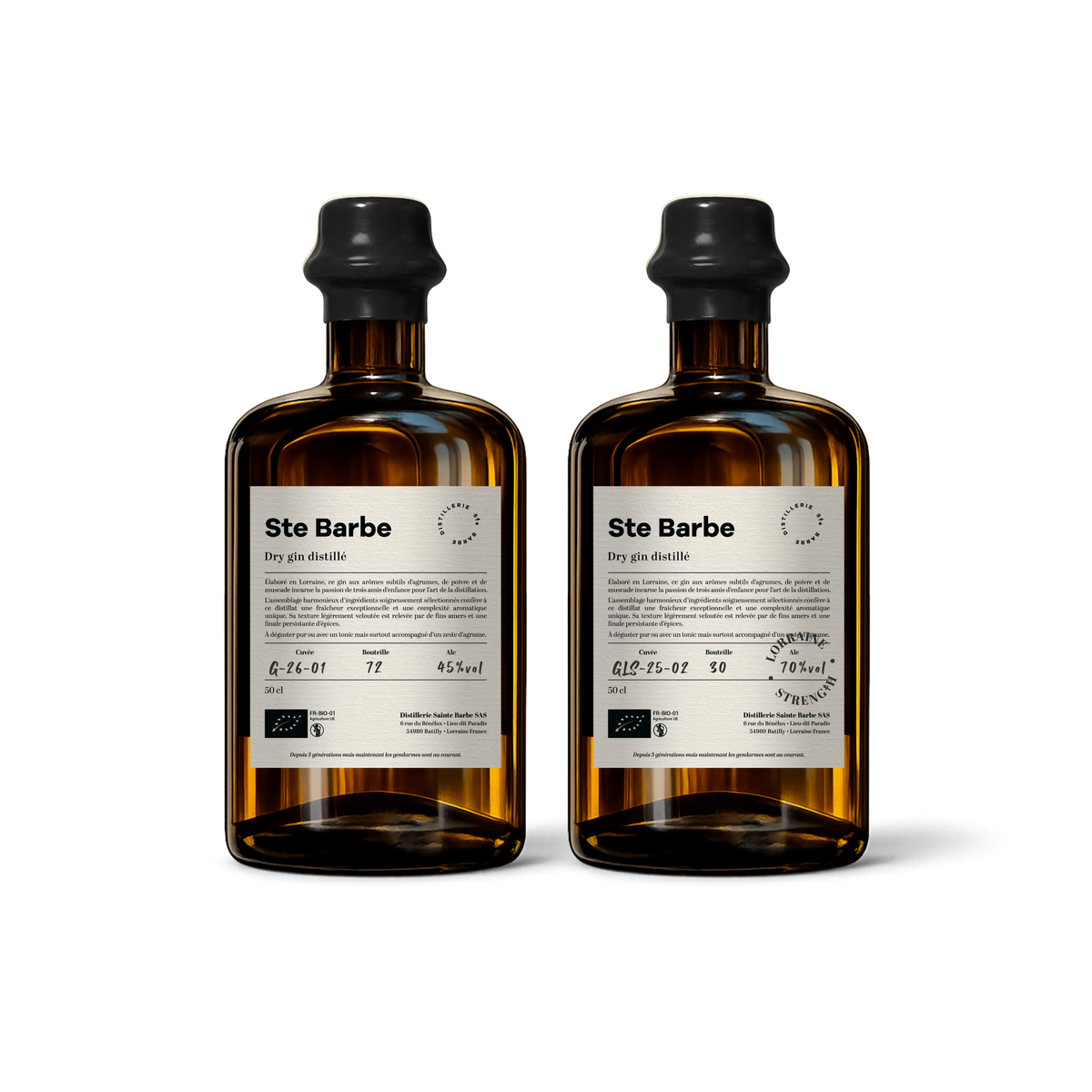 Duo Gin Sainte Barbe - Classique & Lorraine Strength