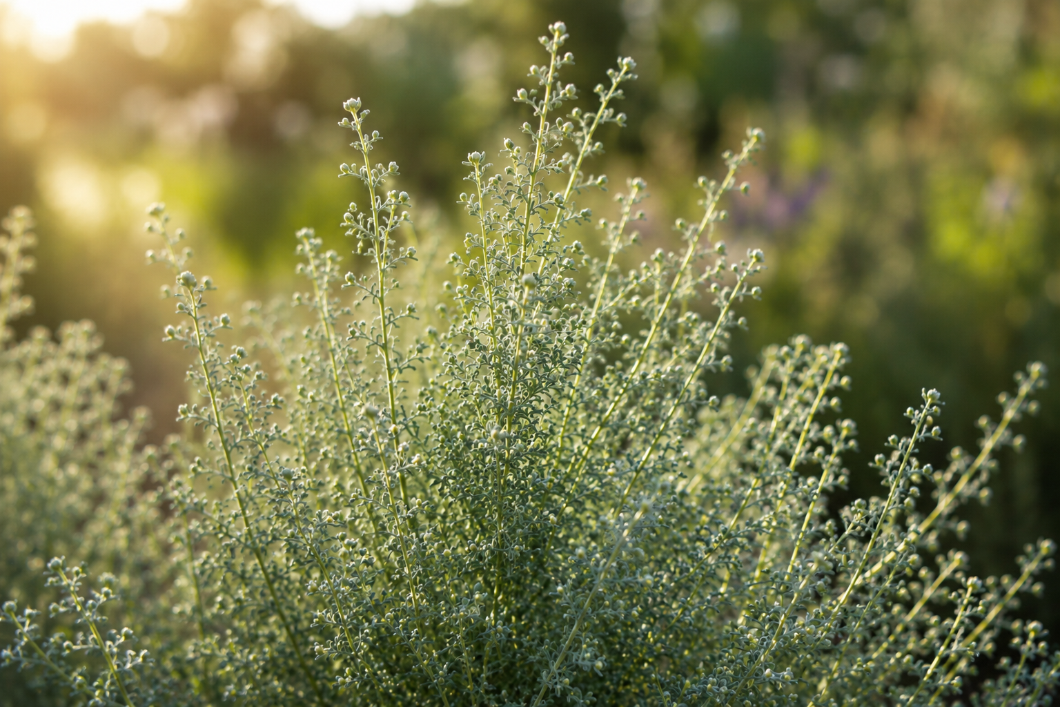 Plantes aromatiques cultivées dans le jardin de la Distillerie Sainte Barbe